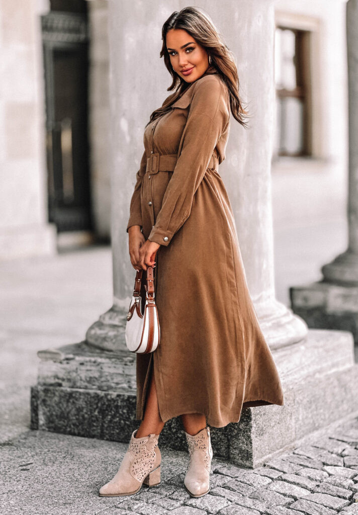 Botki na obcasie do sukienki midi